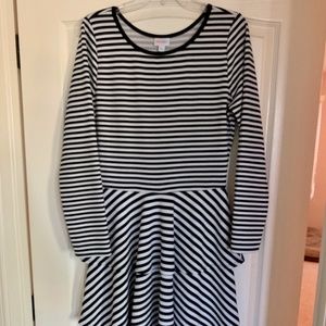 LuLaRoeEUC Size XL Black and White Georgia Dress